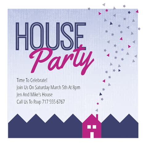 House Party Invite Template